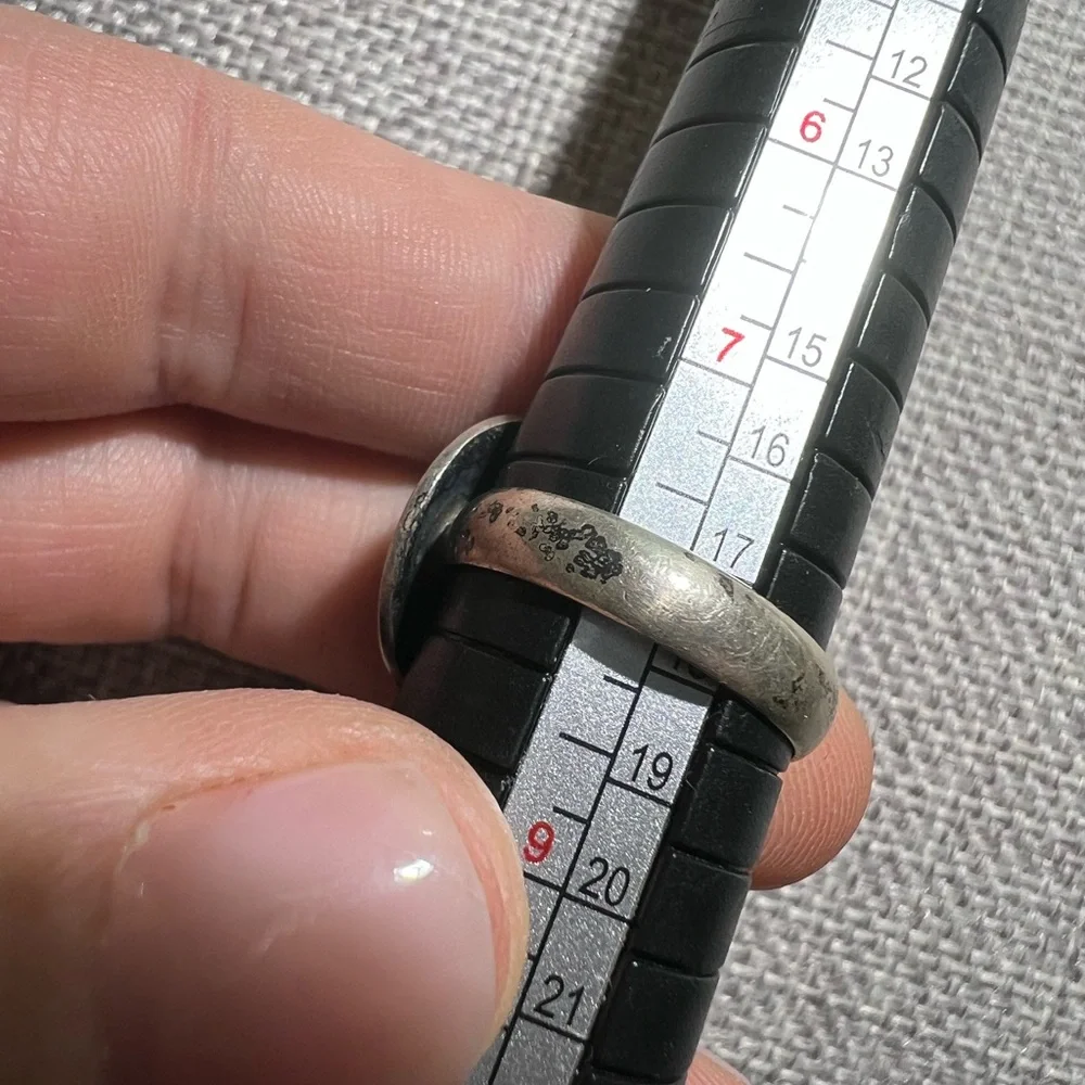 Silver Maze Design Men's Ring